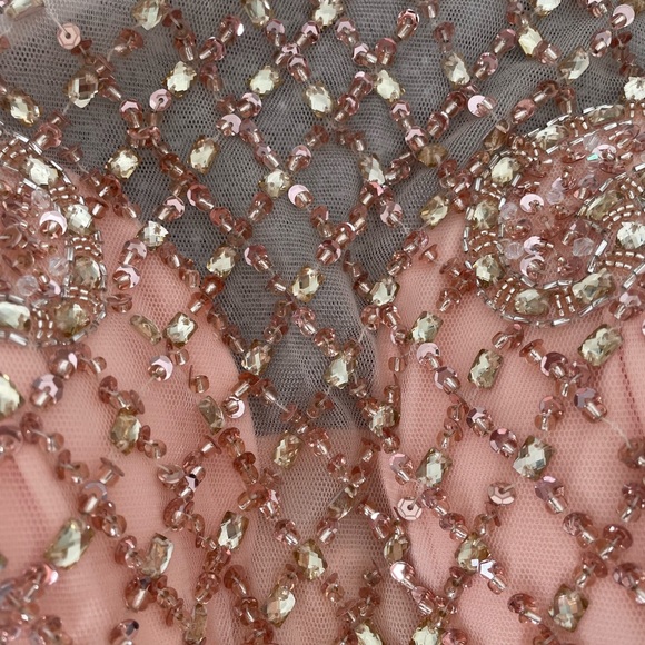 Angela & Alison gown. Size 10. Color Apricot - Picture 5 of 10